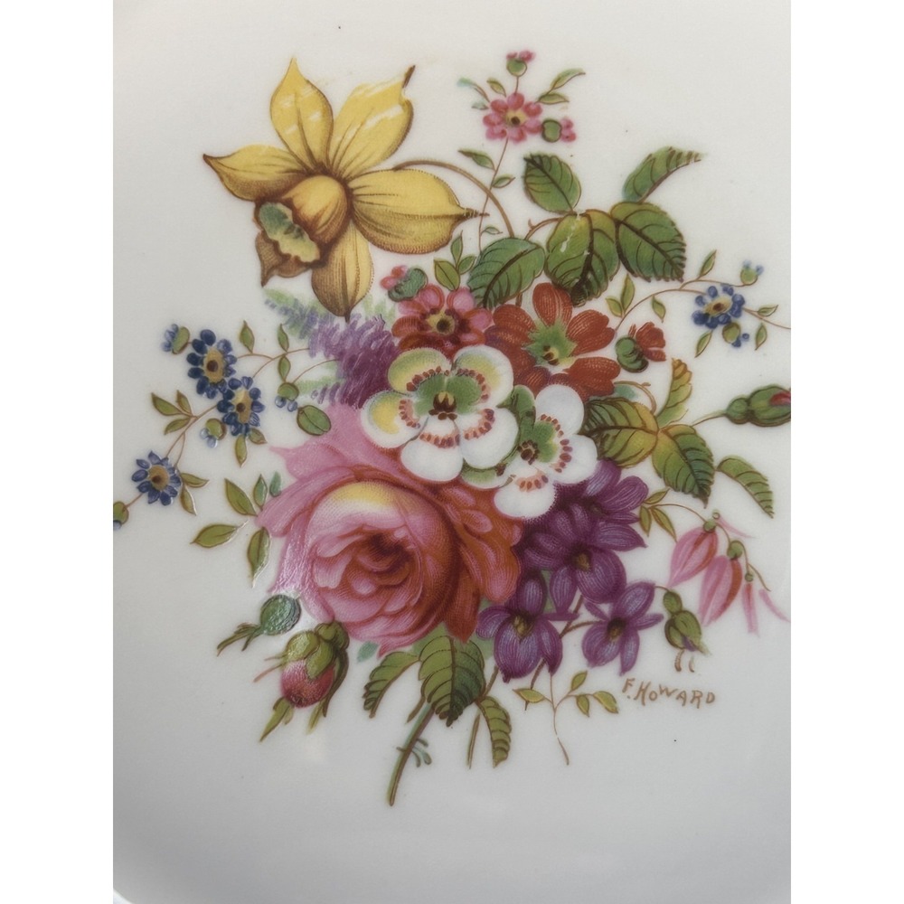 Vintage Hammersley Howard Sprays Floral Bone China 10.5" Dinner Plate England - Picture 3 of 7